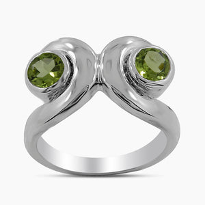 925 Sterling Silver Peridot Rings