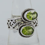 Peridot Gemstone 925 Sterling Silver Ring