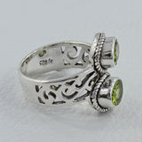 Peridot Gemstone 925 Sterling Silver Ring