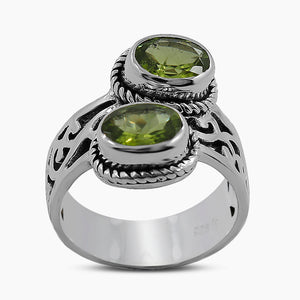 925 Sterling Silver Peridot Rings