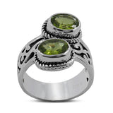 Peridot Gemstone 925 Sterling Silver Ring