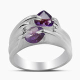 Blue Topaz Designer Silver Rings