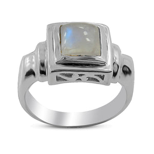 Larimar Gemstone Designer Silver Rings