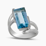 Green Amethyst Sterling Silver Rings
