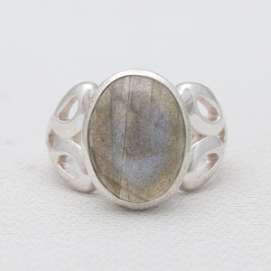 925 Sterling Silver Labradorite Rings