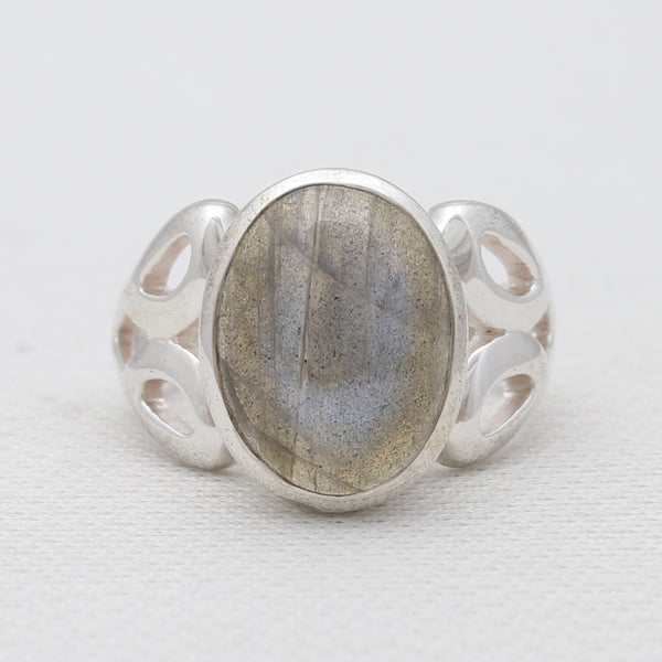 925 Sterling Silver Labradorite Rings