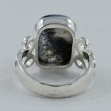 Dendritic Opal Gemstone Sterling Silver Ring