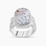 925 Sterling Silver Dendritic Opal Rings