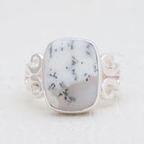 925 Sterling Silver Dendritic Opal Rings