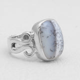 925 Sterling Silver Dendritic Opal Rings