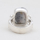 925 Sterling Silver Dendritic Opal Rings