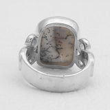 925 Sterling Silver Dendritic Opal Rings
