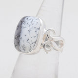 925 Sterling Silver Dendritic Opal Rings
