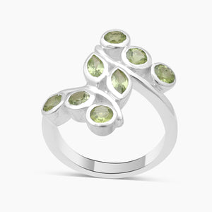 Peridot Silver Rings