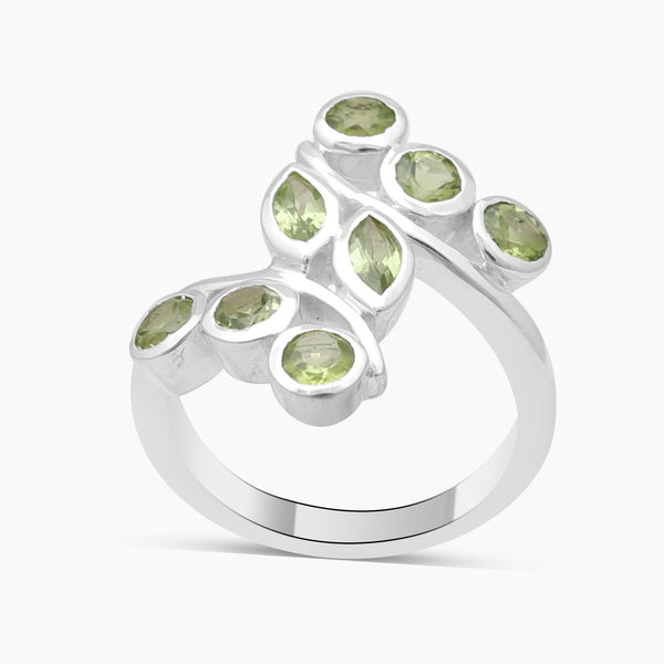 Peridot Silver Rings