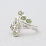 Peridot Silver Rings