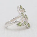 Peridot Silver Rings