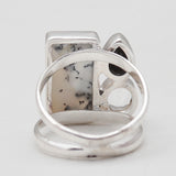 Dendritic Opal Silver Rings