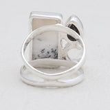 Dendritic Opal Silver Rings