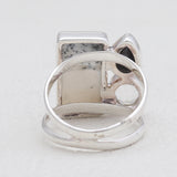 Dendritic Opal Silver Rings