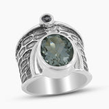 925 Sterling Silver Smoky Quartz Rings