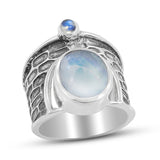 Blue Topaz Silver Ring