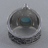 Blue Topaz Silver Ring