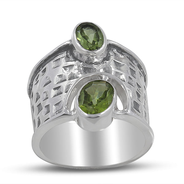 925 Sterling Silver Peridot Rings