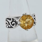 Citrine Gemstone 925 Sterling Silver Ring