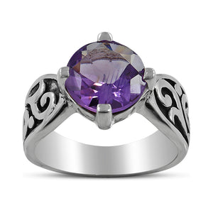 925 Sterling Silver Citrine Rings