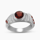 Natural Blue Topaz Silver Rings