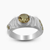 Natural Blue Topaz Silver Rings