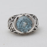 Natural Dominican Larimar Silver Rings