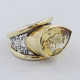 Citrine Silver Ring