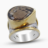Citrine Silver Rings