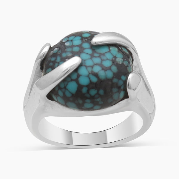 Tibetan Turquoise Silver Rings