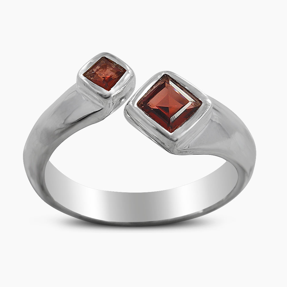 925 Sterling Silver Garnet Rings