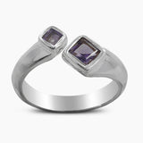 925 Sterling Silver Garnet Rings