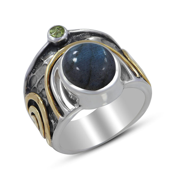 Labradorite Silver Rings