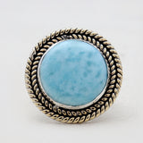 Larimar Silver Rings