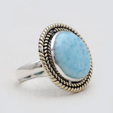 Larimar Silver Rings