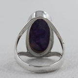 Purple Charoite Designer Silver Rings