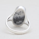 Natural Labradorite Silver Rings