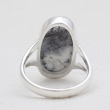 Natural Labradorite Silver Rings