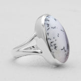Natural Labradorite Silver Rings