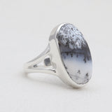 Natural Labradorite Silver Rings