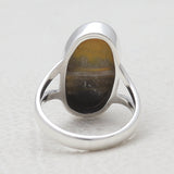 Natural Labradorite Silver Rings