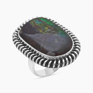 925 Sterling Silver Ammolite Rings