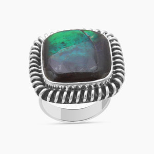 925 Sterling Silver Ammolite Rings