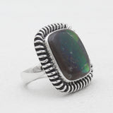 925 Sterling Silver Ammolite Rings